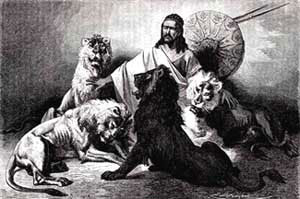 Emperor with his lions